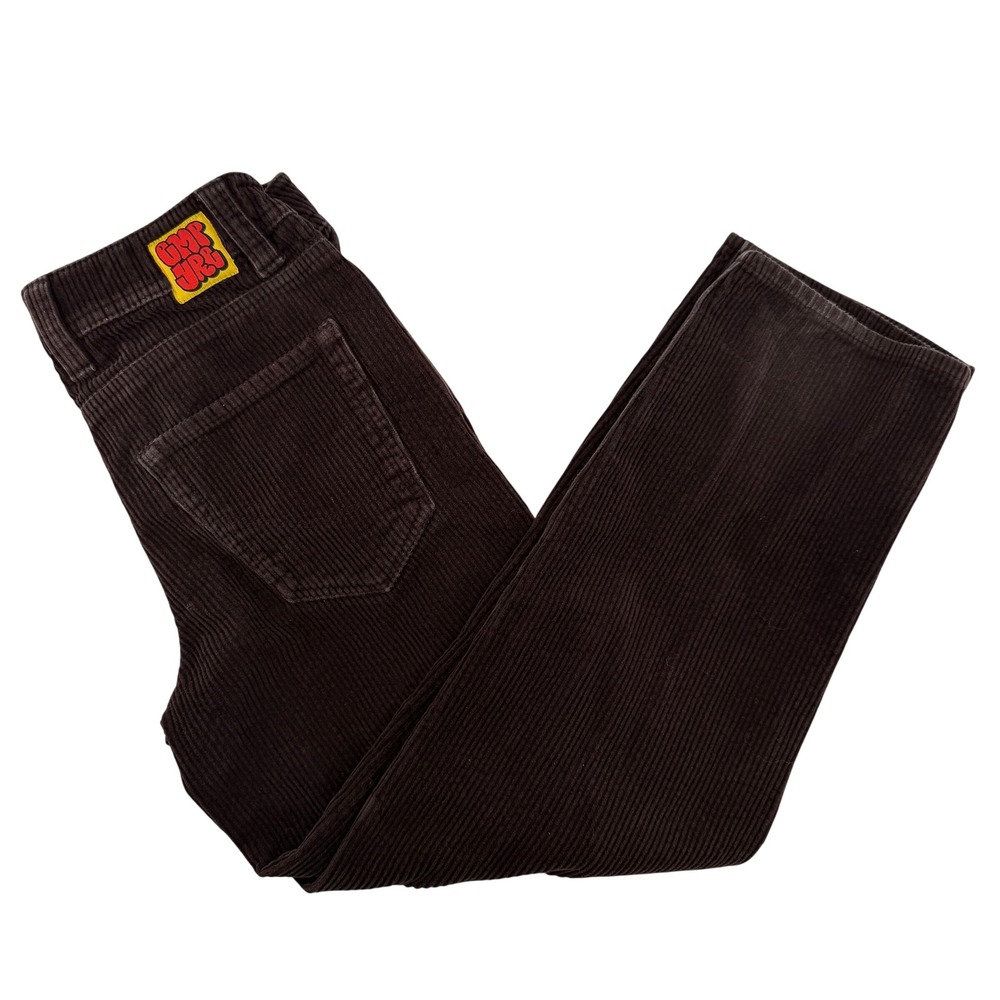 Empyre Corduroy Pants Mens 24 Adjustable Waist Brown Straight Leg Skater Y2K